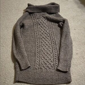 American Eagle Outfitters Brown Cable Knit Sweater
